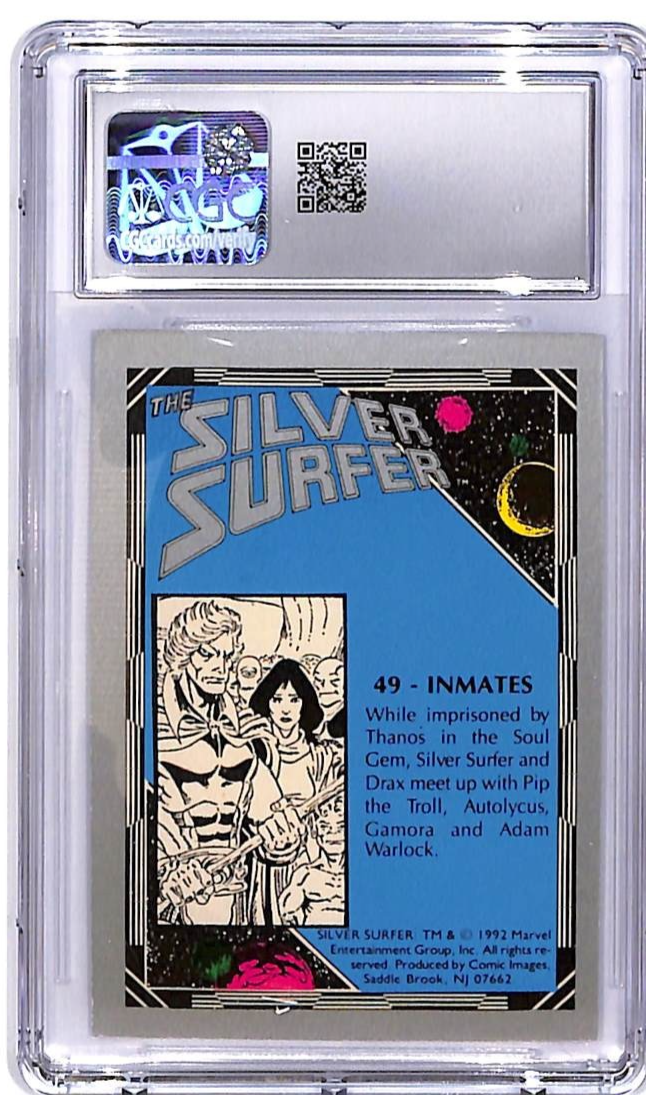 1992 Comic Images The Silver Surfer All-Prism Inmates #49 CGC 9.5