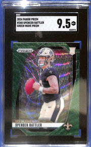 2024 Prizm Spencer Rattler Rookie RC Green Wave SGC 9.5 #388 New Orleans Saints
