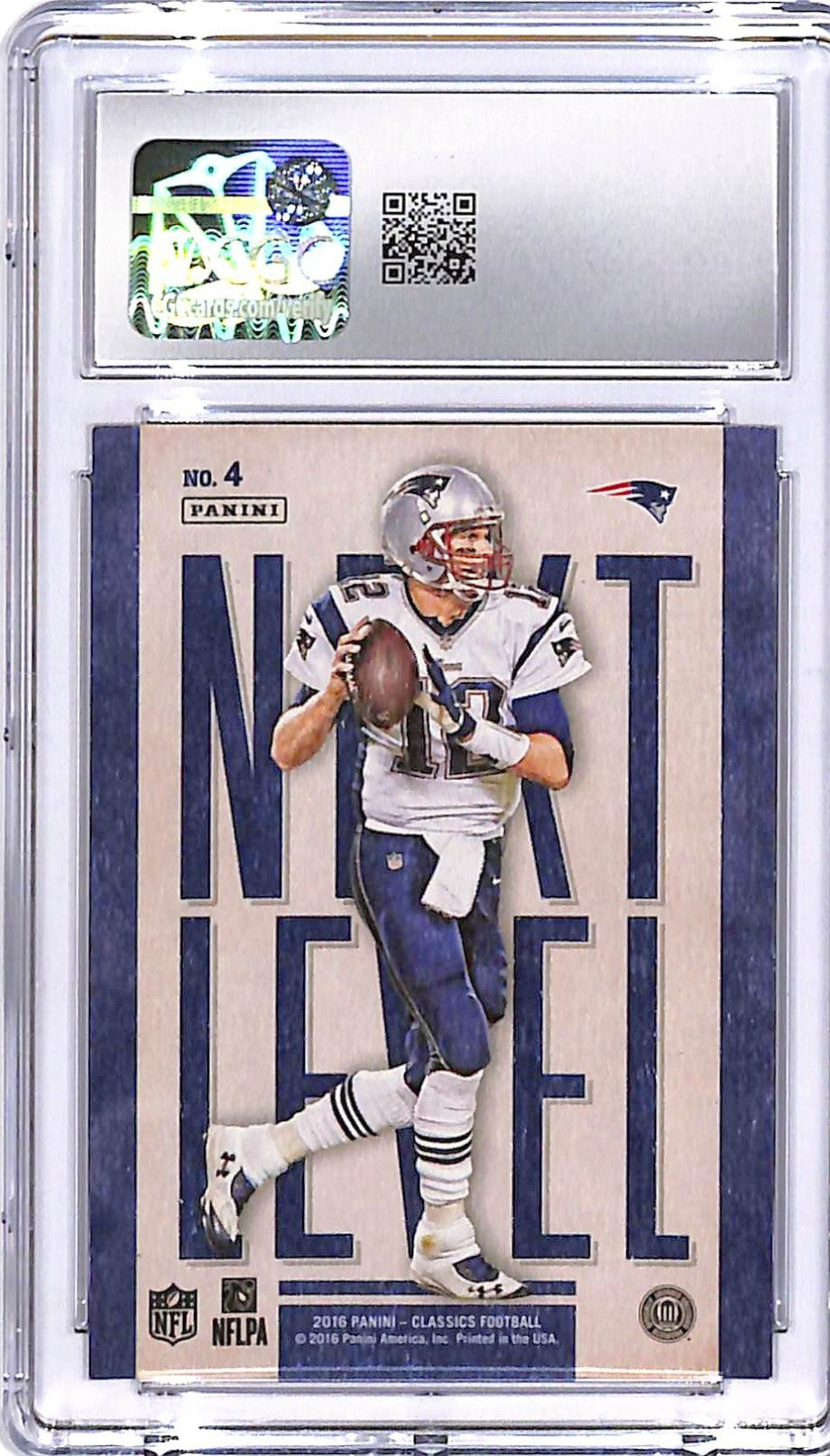 2016 Classics Tom Brady The Next Level #4 CGC 9 Michigan Patriots