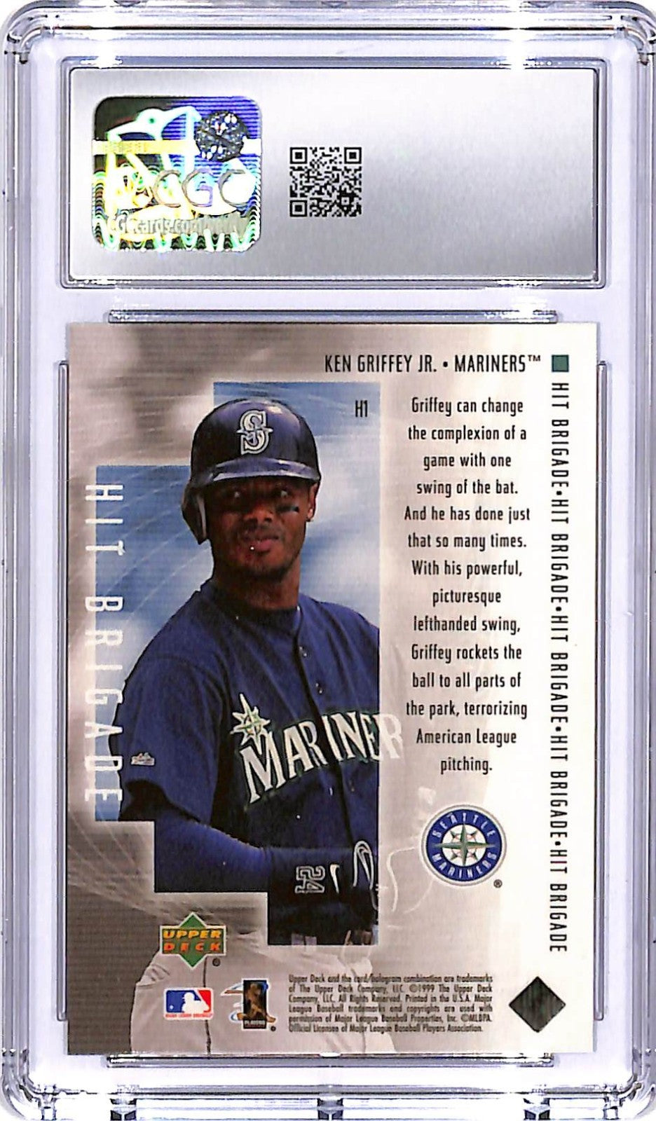 2000 Upper Deck Ken Griffey Jr Hit Brigade H1 CGC 9.5 Mariners
