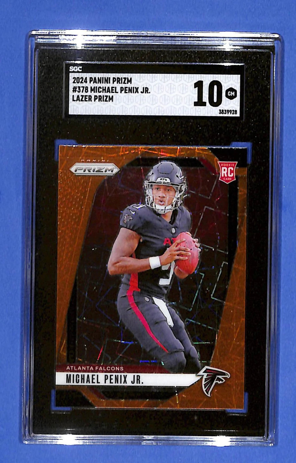 2024 Panini Prizm - Rookies Michael Penix Jr. #378 Lazer Prizm (RC) SGC 10 GM