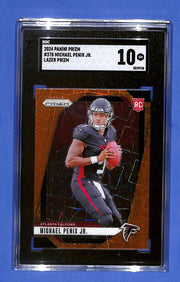 2024 Panini Prizm - Rookies Michael Penix Jr. #378 Lazer Prizm (RC) SGC 10 GM