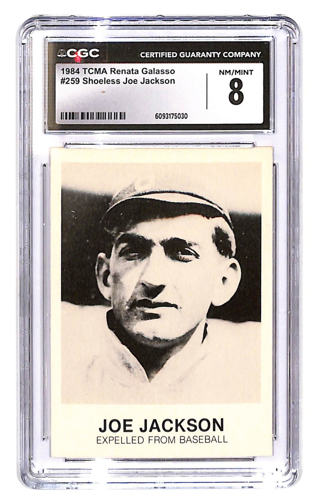 1984 Joe Jackson TCMA Renata Galasso #259 CGC Near Mint 8