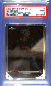 2023 Topps Composite CJ Stroud Rookie RC Divergent Refractor PSA 9 #2 Texans