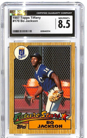 1987 Topps Tiffany Bo Jackson Rookie RC #170 CGC 8.5 Royals