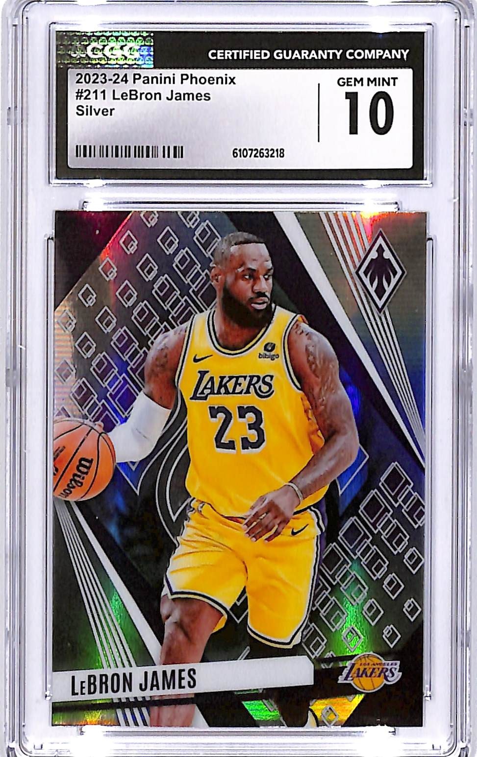 2023-24 Phoenix LeBron James Silver #211 CGC 10 Lakers