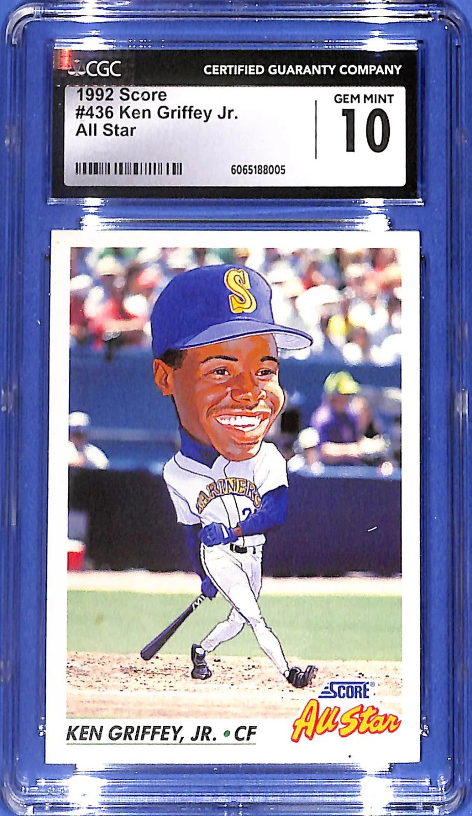 1992 Score All-Star Ken Griffey Jr (HOF) #436 CGC 10 Gem Mint Seattle Mariners