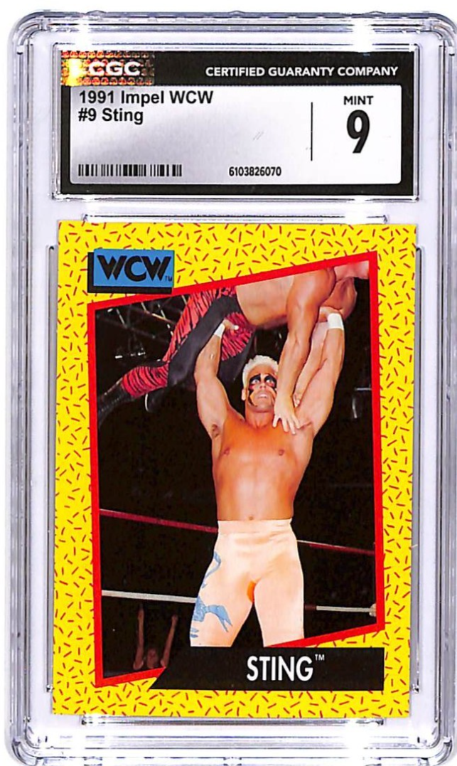1991 Impel WCW Sting #9 CGC 9