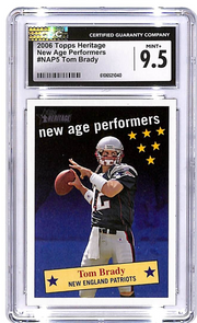 2006 Topps Heritage Tom Brady New Age Performers CGC 9.5 Patriots