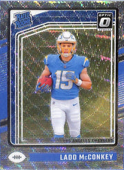 2024 Donruss Optic Ladd McConkey Rated Rookie RC Wave /300 #266 Chargers