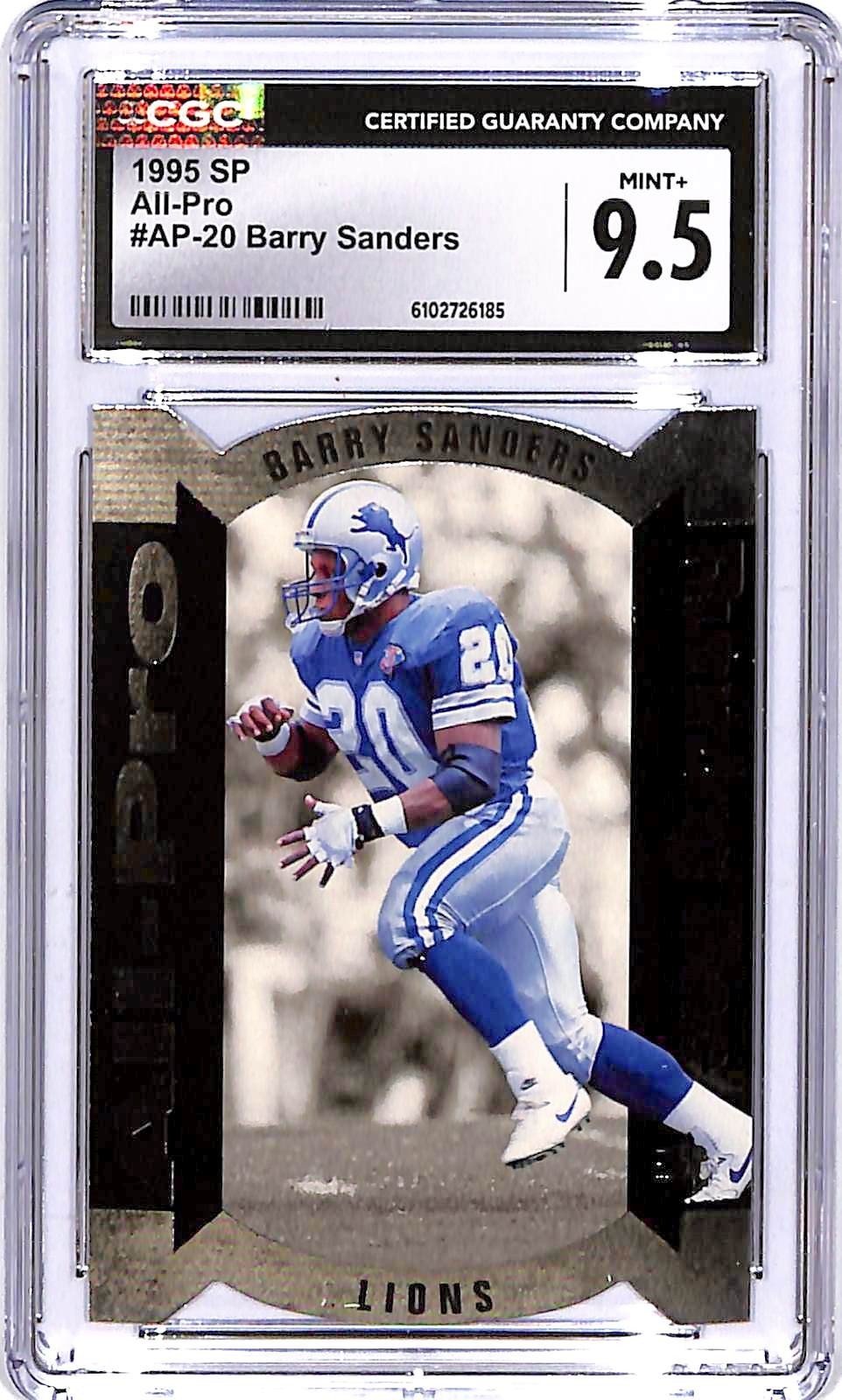 1995 SP Barry Sanders All Pro #20 CGC 9.5 Lions