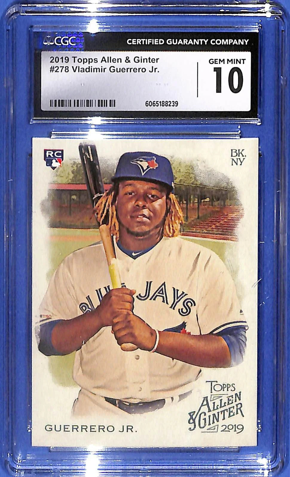 2019 Topps Allen & Ginter - Vladimir Guerrero Jr. #278 (RC) CGC 10 Gem Mint