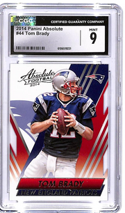 2014 Absolute Tom Brady #44 CGC 9 Patriots
