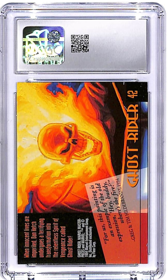 1994 Fleer Marvel Masterpieces Ghost Rider #42 CGC 9.5