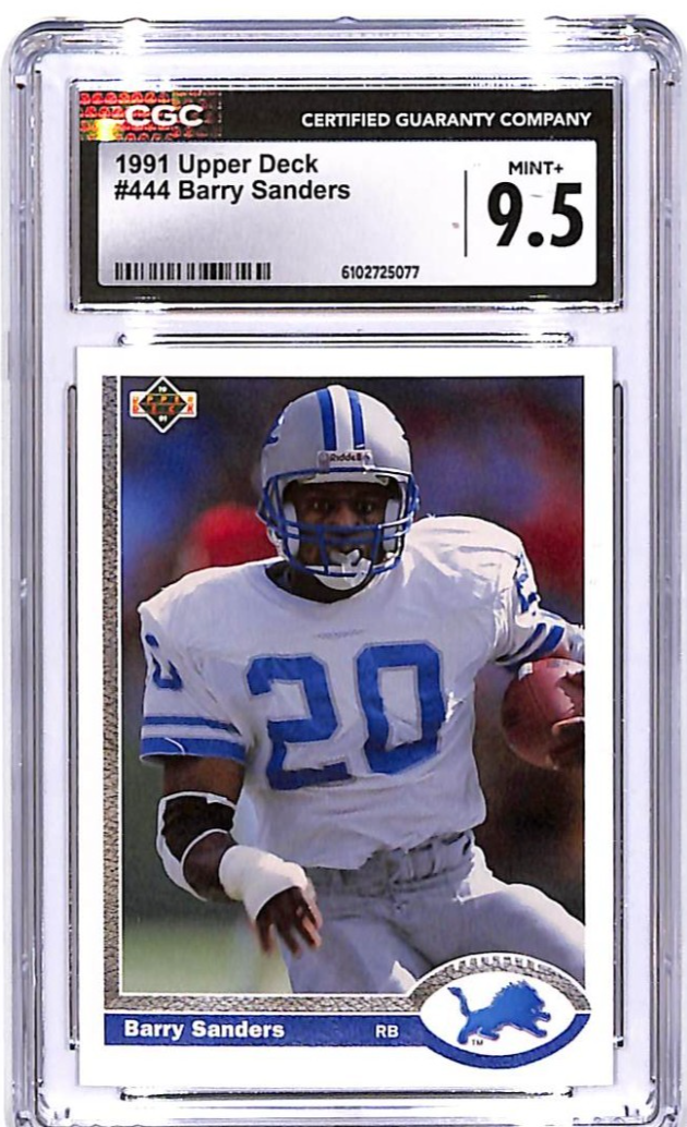 1991 Upper Deck Barry Sanders #444 CGC 9.5 Lions
