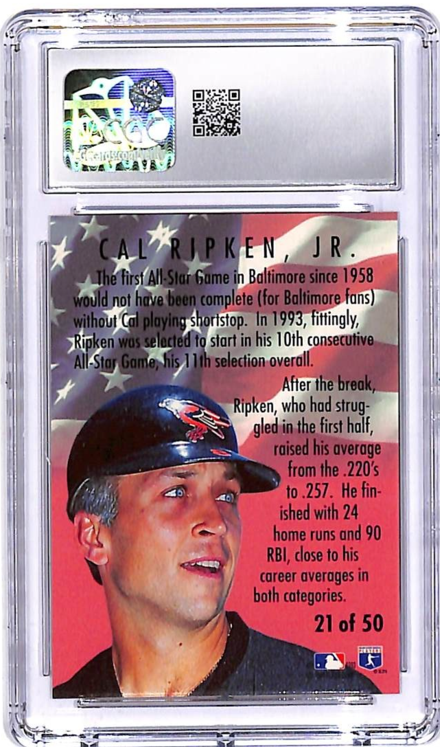 1994 Fleer All Stars Cal Ripken Jr #21 CGC 9.5 Orioles