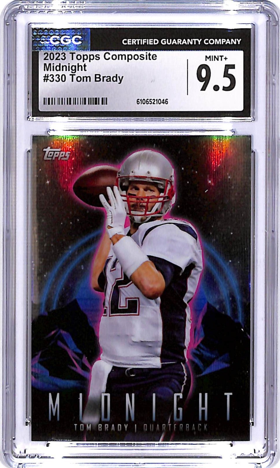2023 Topps Compositie Tom Brady Midnight #330 CGC 9.5 Patriots