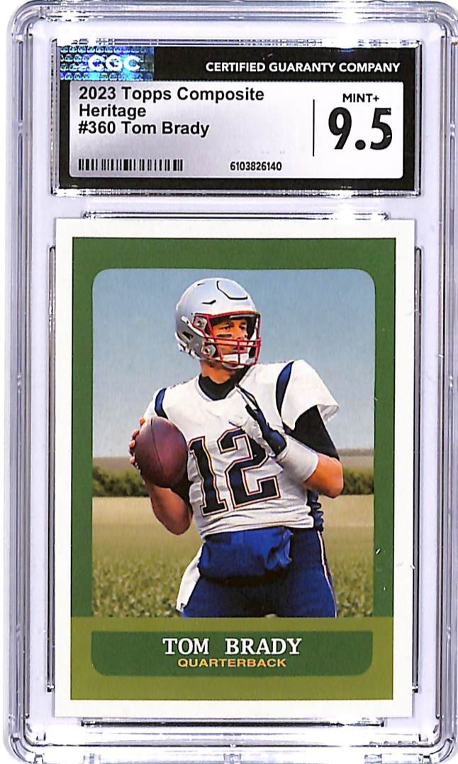 2023 Topps Composite Tom Brady Heritage #360 CGC 9.5 Patriots