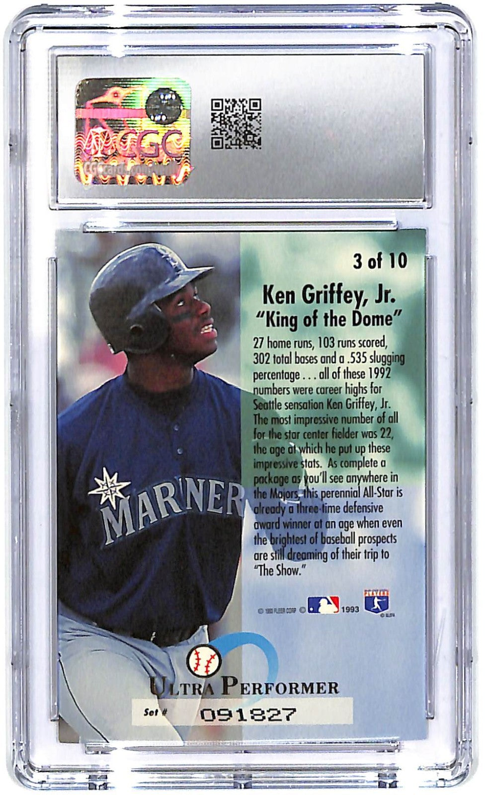 1993 Ken Griffey Jr. Fleer Ultra Performer #3 CGC Mint Plus 9.5