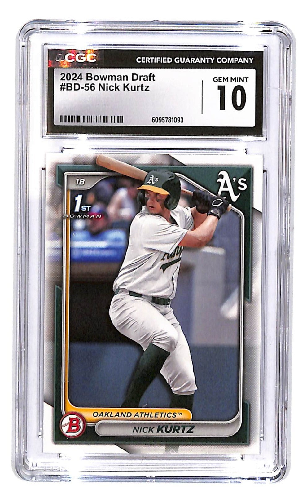 2024  Nick Kurtz Bowman Draft - #BD-56 (Bowman 1st) CGC Mint 10