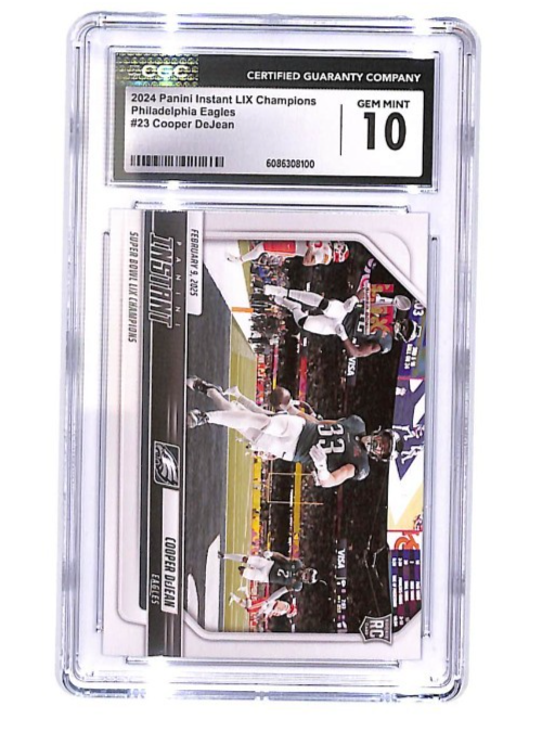 2024 Panini Instant  S.P. LIX Champions Cooper DeJean #23 (RC) CGC 10 Eagles