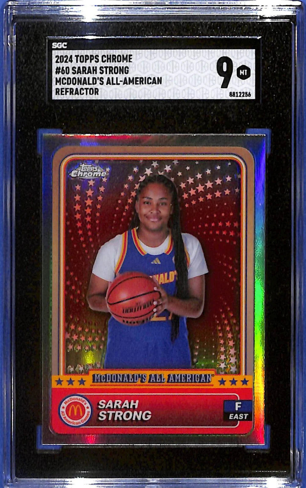 2024 Topps Chrome Mcdonald's All American Sarah Strong #60 Refractor (RC) SGC 9