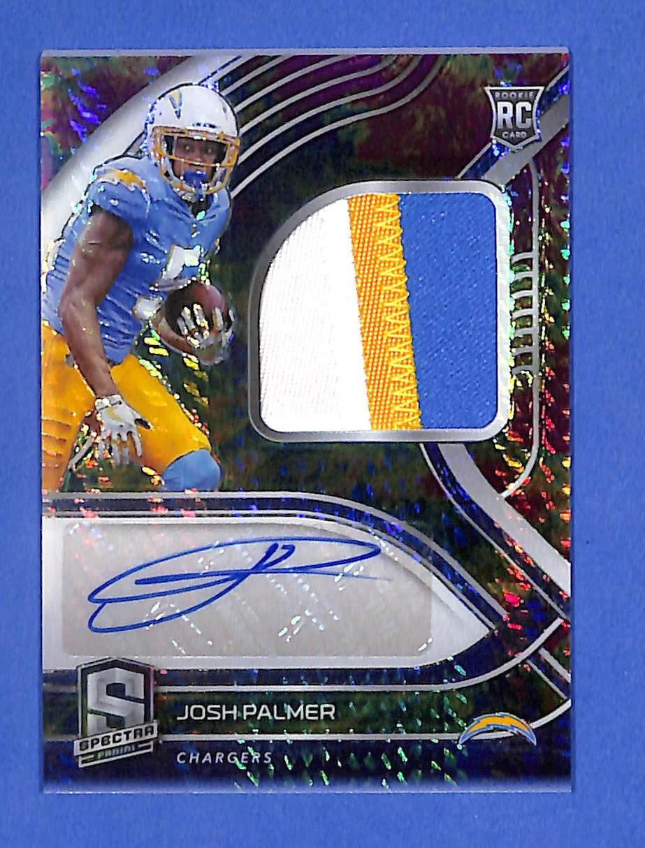 2021 Panini Spectra Rookie Patch Autograph Josh Palmer #232 Celestial Prizm #/99