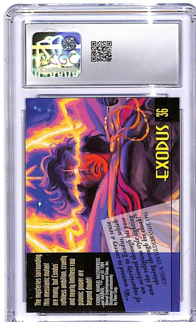 1994 Fleer Marvel Masterpieces Exodus #36 CGC 9.5