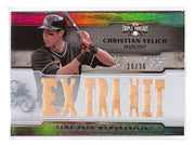 2014 Christian Yelich Topps Triple Threads Extra Hit Relic - TTR-CY1 #20/36