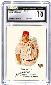 2008 Topps Allen and Ginter Joey Votto Rookie RC #129 CGC 10 Reds