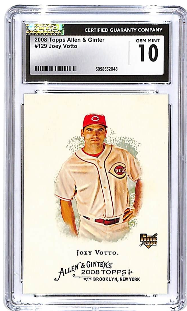 2008 Topps Allen and Ginter Joey Votto Rookie RC #129 CGC 10 Reds