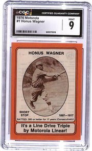 1976 Motorola Linear Honus Wagner card #1 MLB baseball CGC 9