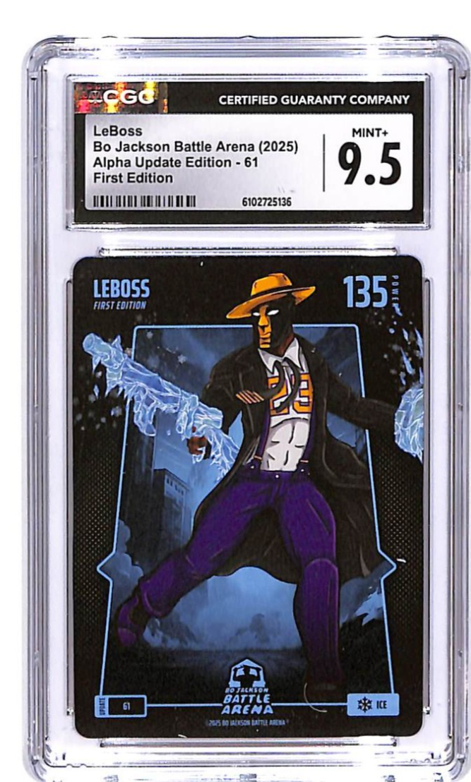 2025 Bo Jackson Battle Arena LeBoss Alpha Update First Edition #61 CGC 9.5