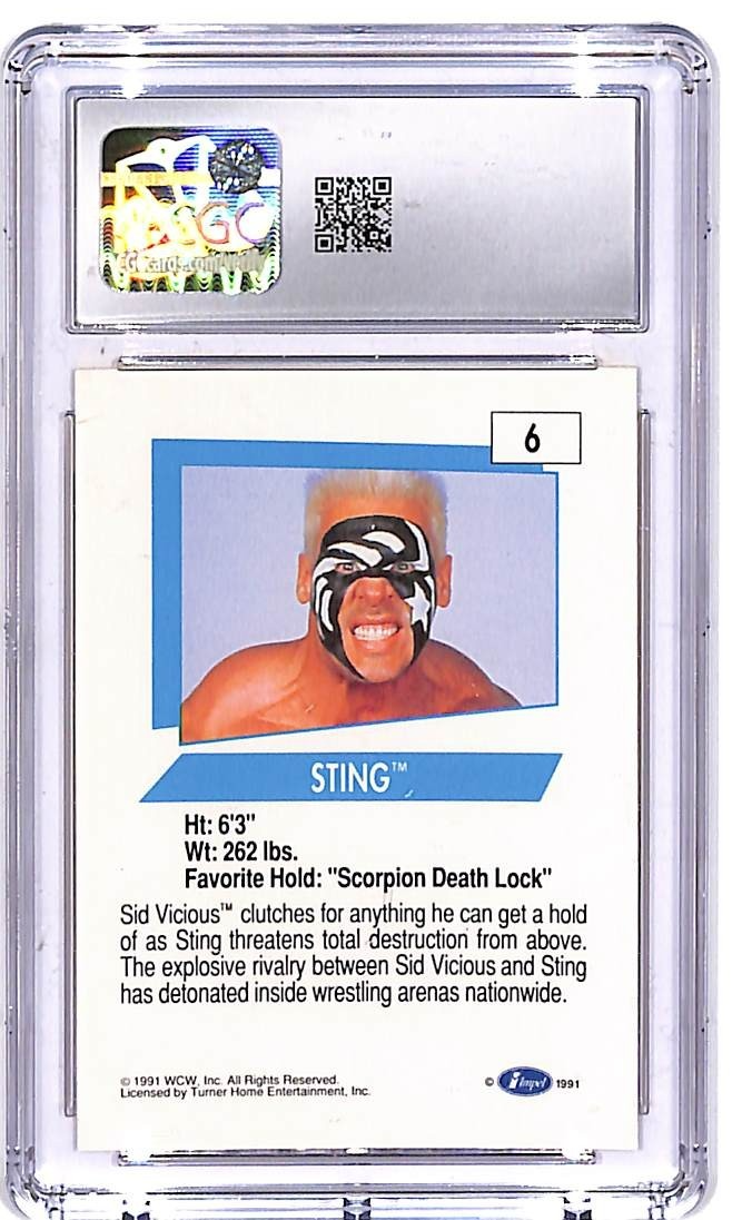 1991 Impel WCW Sting #5 CGC 9.5