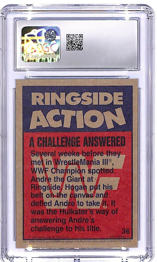 1987 Topps WWF Hulk Hogan #36 CGC 9