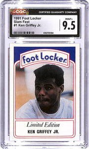 1991 Foot Locker Ken Griffey Jr Slam Fest #1 CGC 9.5 Mariners