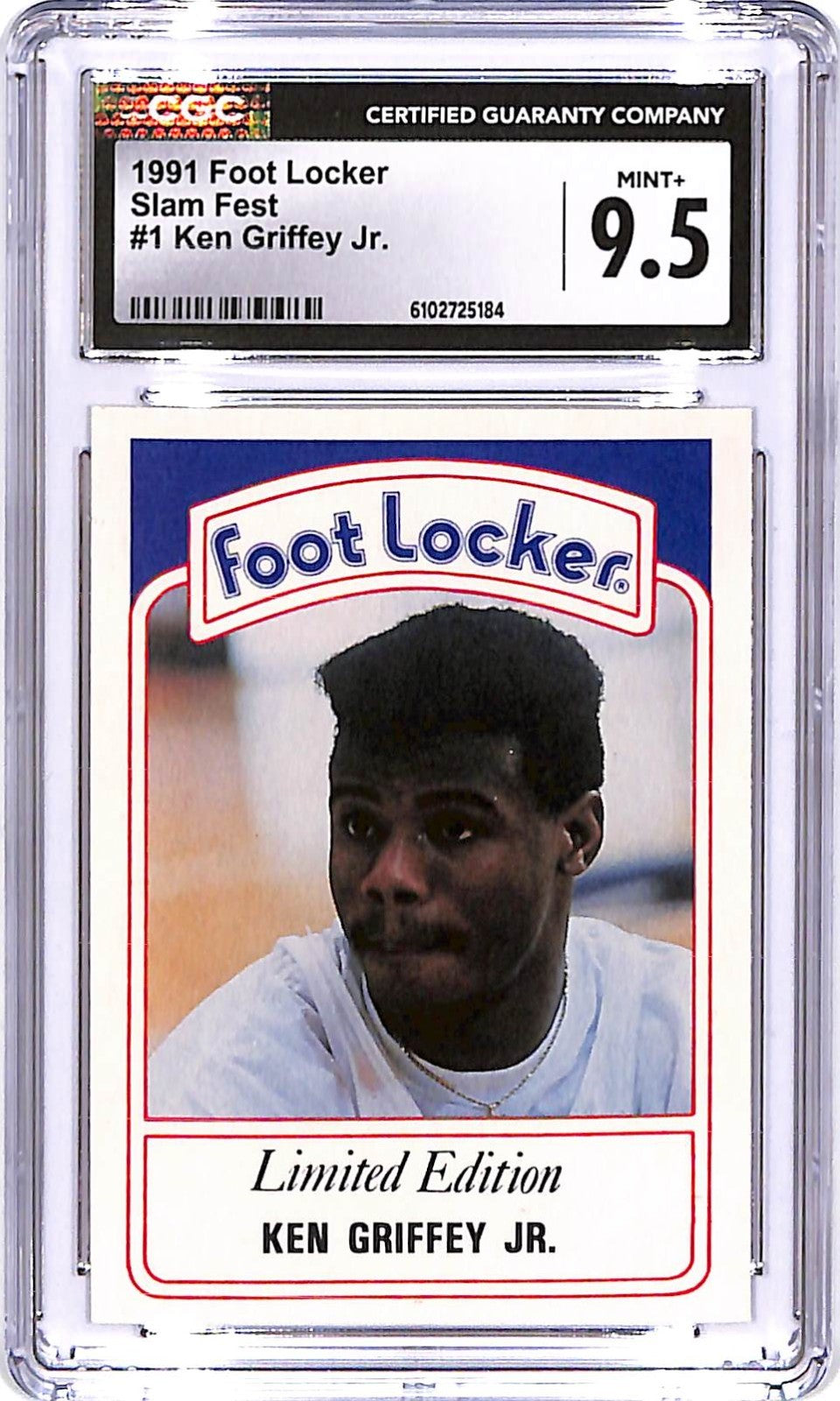 1991 Foot Locker Ken Griffey Jr Slam Fest #1 CGC 9.5 Mariners