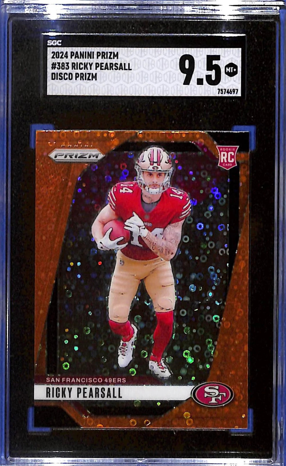 2024 Ricky Pearsall Panini Prizm - Rookies #383 Disco Prizm (RC) SGC 9.5