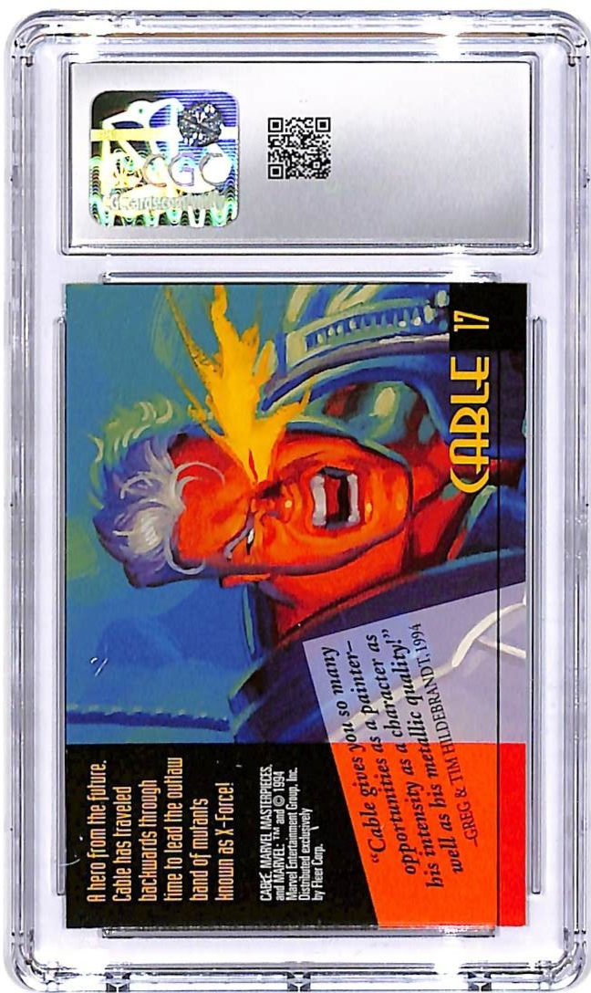 1994 Fleer Marvel Masterpieces Cable #17 CGC 9.5
