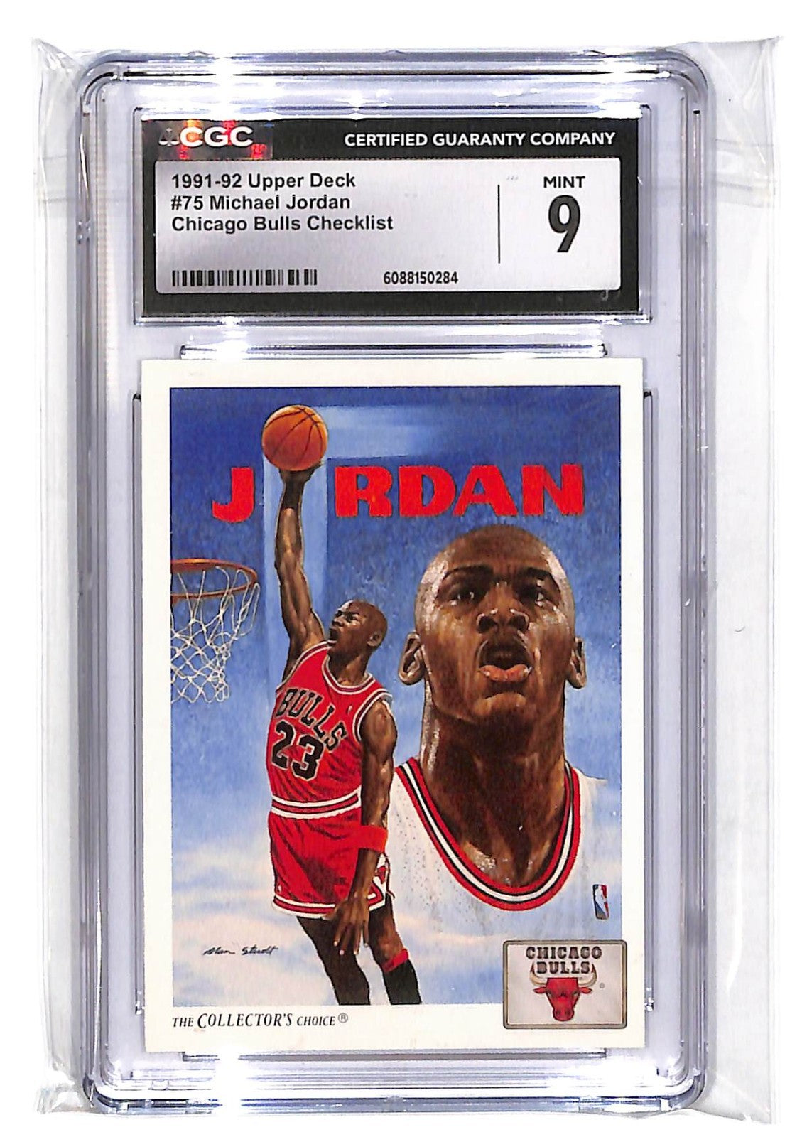 1991-92 Michael Jordan Upper Deck - Team Checklist  #75 CGC Mint 9