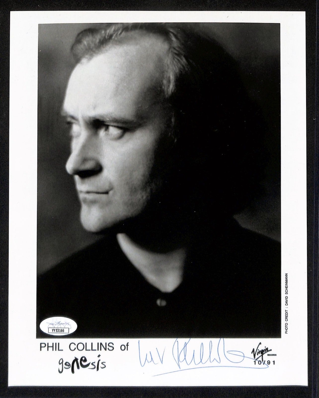 Phil Collins 8”x10” Photograph Autograph JSA Authentic