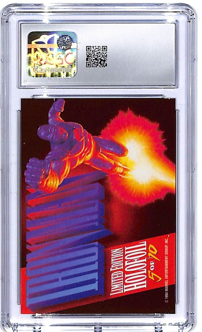 1994 Fleer Marvel Masterpieces Iron Man Silver Holofoil #5 CGC 9.5