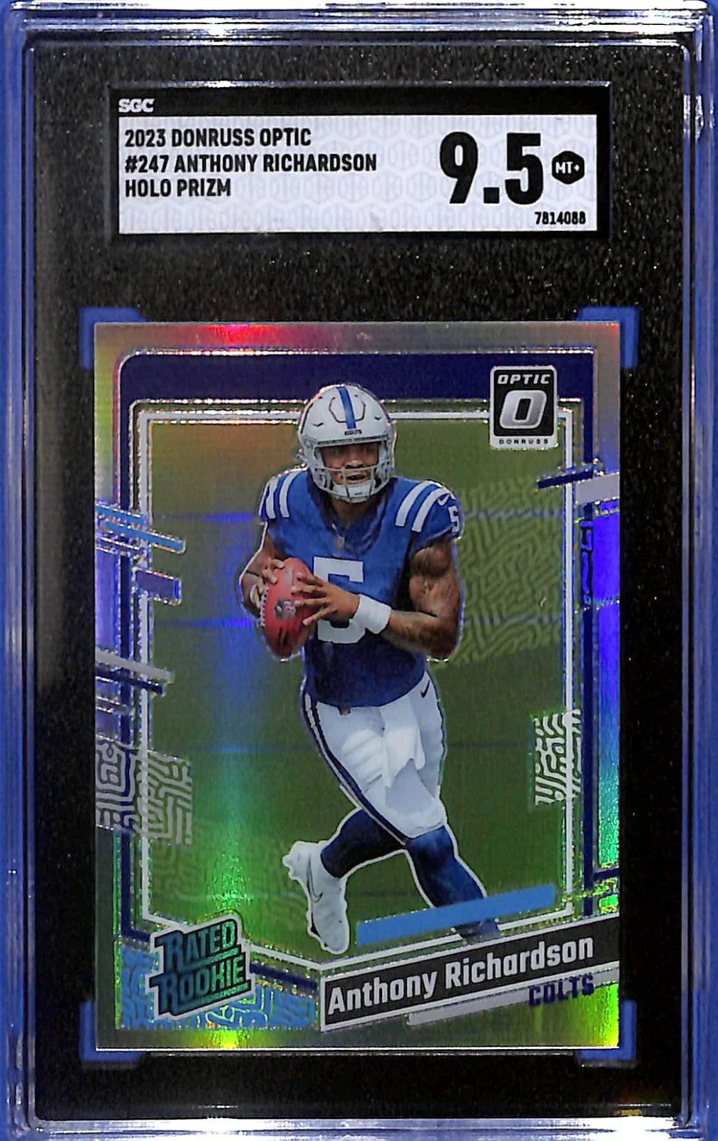 2023 Panini Donruss Optic - Anthony Richardson #247 Holo Prizm (RC) SGC #9.5 MT+