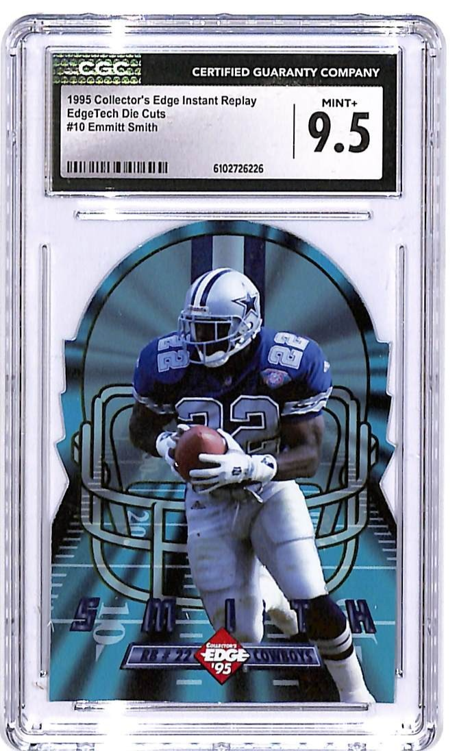 1995 Collectors Edge Instant Replay Emmitt Smith EdgeTech Die Cut CGC 9.5 Cowboy
