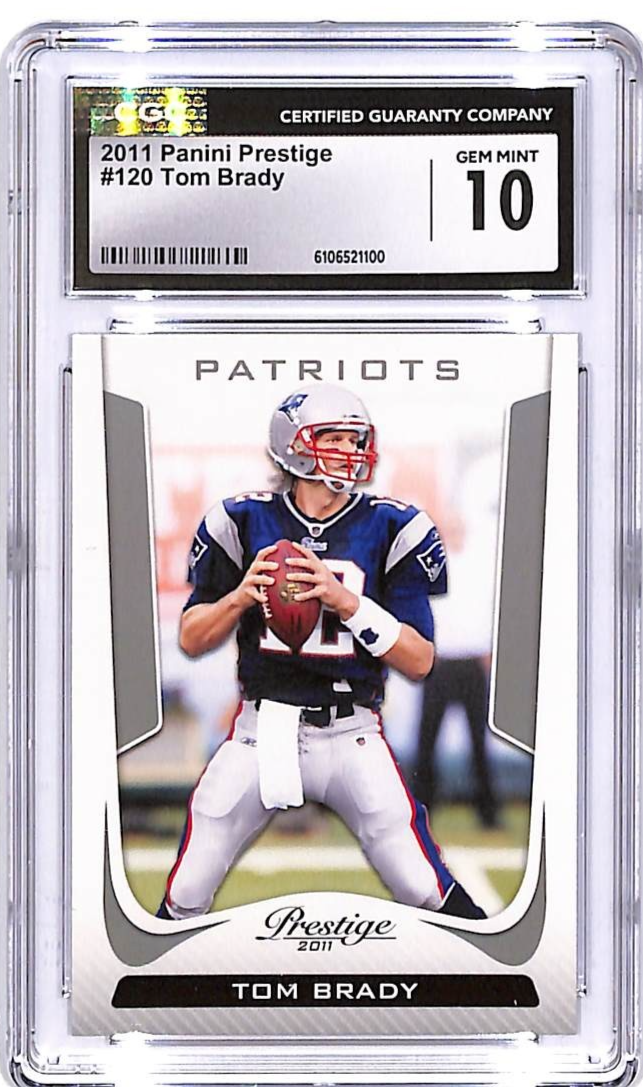 2011 Prestige Tom Brady #120 CGC 10 Patriots