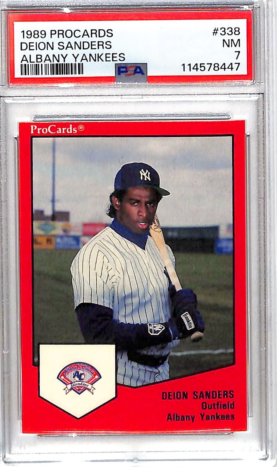 1989 Deion Sanders ProCards Minor League Team Sets - #338 (RC)