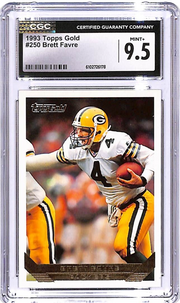 1993 Topps Gold Brett favre #250 CGC 9.5 Packers