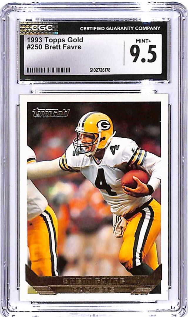 1993 Topps Gold Brett favre #250 CGC 9.5 Packers