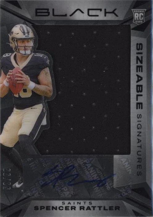 2024 Panini Black Sizeable Signatures Rookie Jerseys Spencer Rattler #SSR-SSR