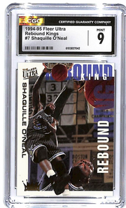 1994-95 Fleer Ultra Shaquille O'Neal Rebound Kings #7 CGC 9 Magic